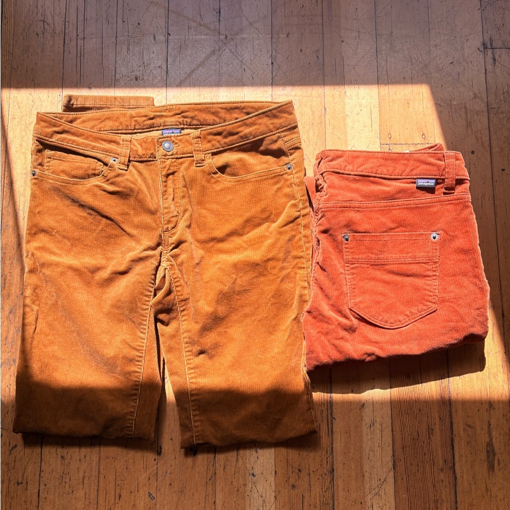 Orange Corduroy Pants